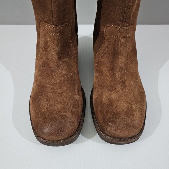 Free People Easton Equestrian Ankle Boot Shoe Saddle Brown Suede EU Size 40 US 9 - Picture 5 of 16